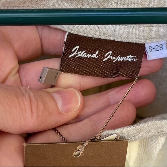 Island Importer Men’s 100% Linen Riviera Pants NWT Sz S-28 - Picture 6 of 16